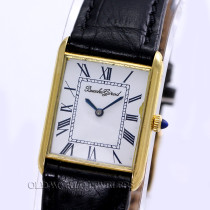 Bueche-Girod Vintage Tank Watch 18K Gold Cartier Case